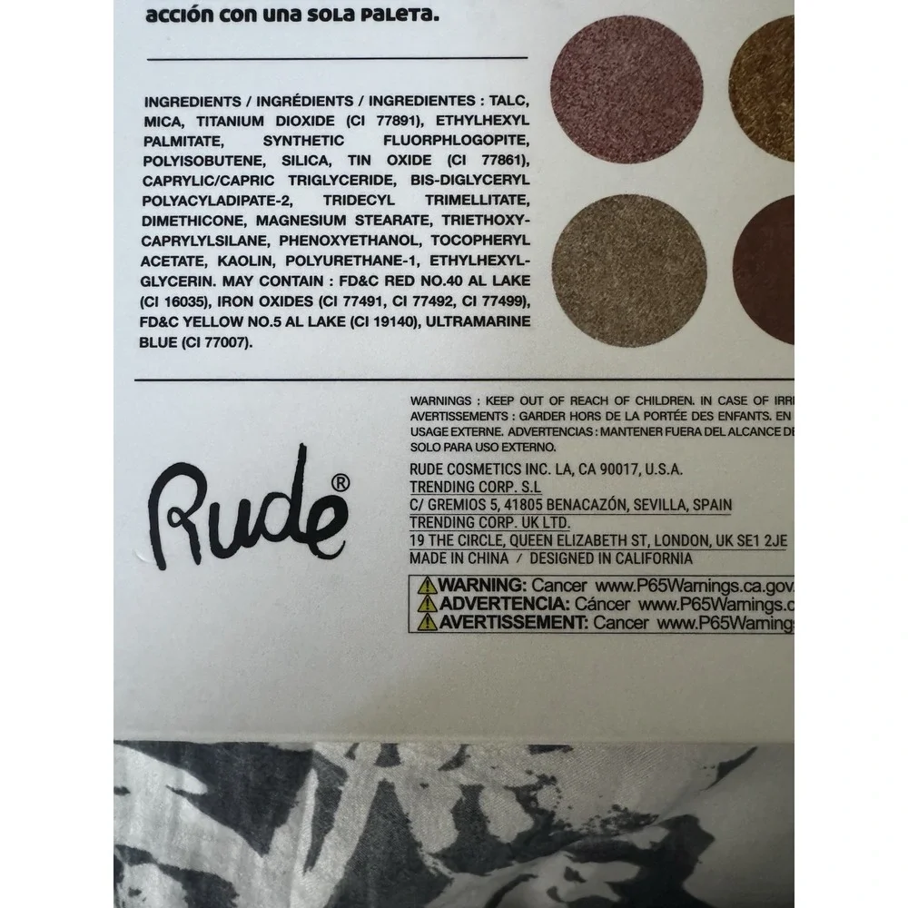 Manga Anime 35 Eyeshadow Palette‎ Book 2 by Rude Cosmetics - 1.34 oz Eye Shadow